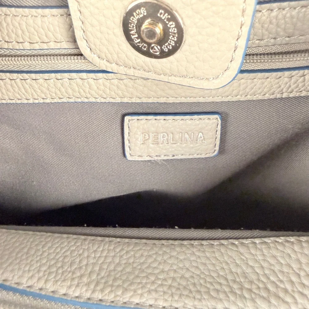 Perlina gray leather